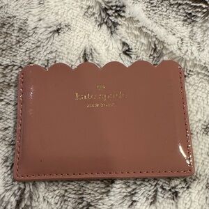 Kate Spade Blush Scalloped Card Holder